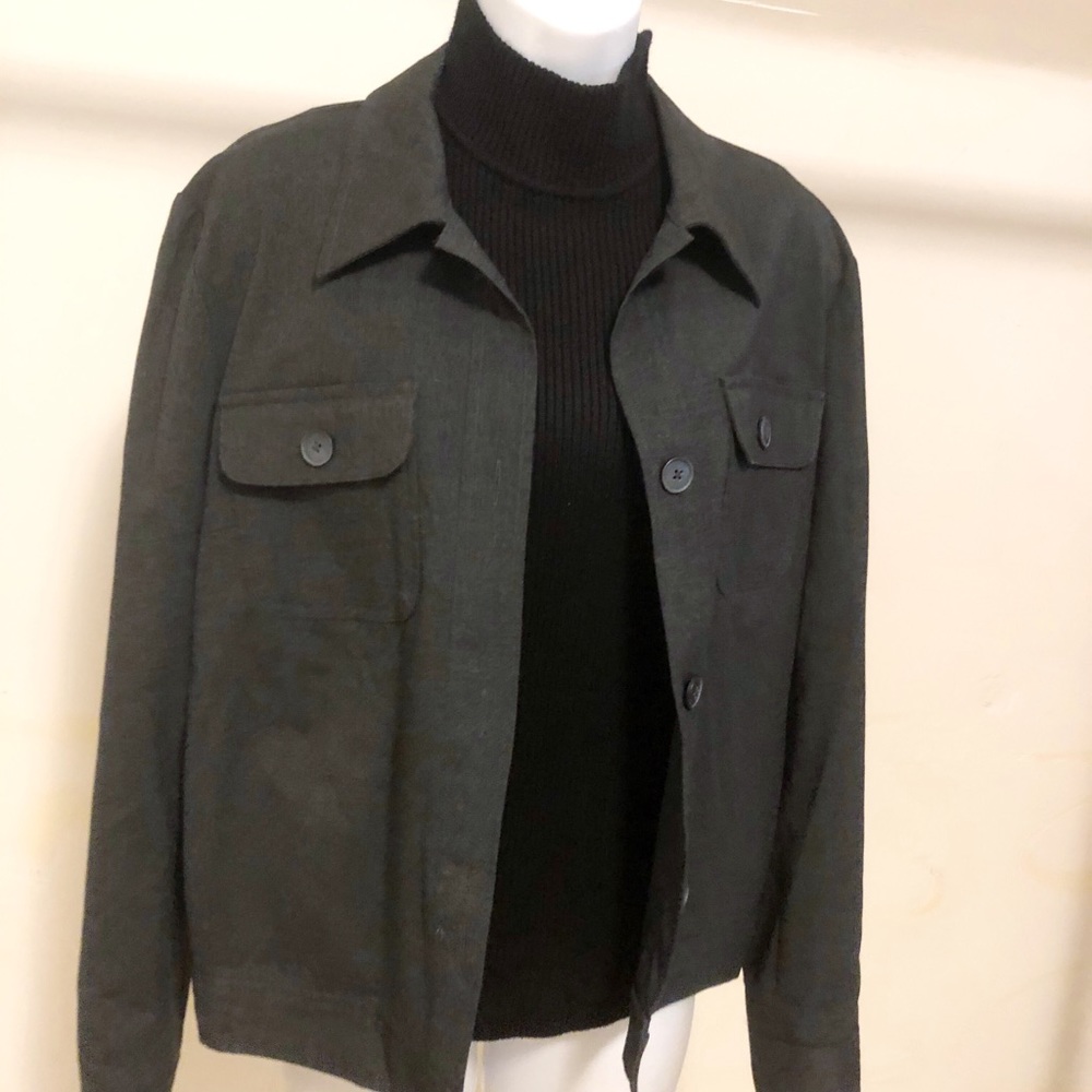 Grey Textured Jacket - Picture 4 of 7